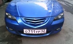 3 189 р. Решётка радиатора Корнер Mazda 3/Axela BK дорестайлинг седан (2003-2006) (Неокрашенная)  с доставкой в г. Вологда. Увеличить фотографию 8