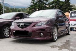 999 р. Реснички на фары RAVEN STYLE Mazda 3/Axela BK дорестайлинг седан (2003-2006) (Неокрашенные)  с доставкой в г. Вологда. Увеличить фотографию 3
