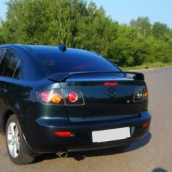 4 149 р. Спойлер RAVEN STYLE Mazda 3/Axela BK дорестайлинг седан (2003-2006) (Неокрашенный)  с доставкой в г. Вологда. Увеличить фотографию 2