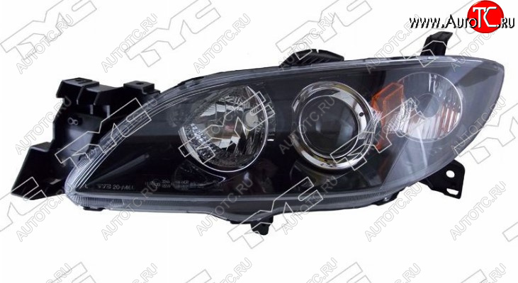 9 399 р. Левая передняя фара DEPO (под электрокорректор, Евросвет) Mazda 3/Axela BK дорестайлинг седан (2003-2006)  с доставкой в г. Вологда