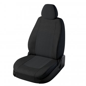 Чехлы для сидений Lord Autofashion Турин (жаккард) Mazda 3/Axela BK дорестайлинг седан (2003-2006) (Чёрный, вставка Вега)