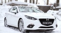 999 р. Реснички на фары RA Mazda 3/Axela BM дорестайлинг седан (2013-2016) (Неокрашенные)  с доставкой в г. Вологда. Увеличить фотографию 6