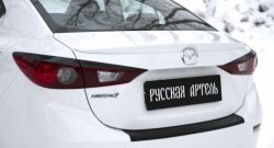 1 139 р. Реснички на фонари RA Mazda 3/Axela BM дорестайлинг седан (2013-2016) (Неокрашенные)  с доставкой в г. Вологда. Увеличить фотографию 5
