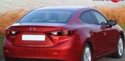 1 699 р. Лип спойлер M-VRS Mazda 3/Axela BM дорестайлинг седан (2013-2016) (Неокрашенный)  с доставкой в г. Вологда. Увеличить фотографию 3
