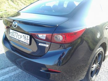 1 069 р. Реснички на фары KURAJ Mazda 3/Axela BM дорестайлинг седан (2013-2016) (Неокрашенные)  с доставкой в г. Вологда. Увеличить фотографию 3