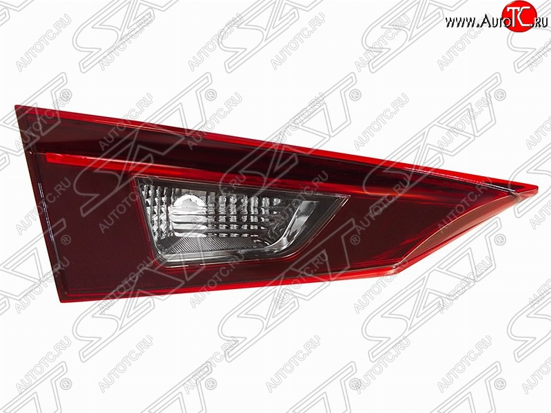 2 199 р. Левый фонарь в крышку багажника SAT Mazda 3/Axela BM дорестайлинг седан (2013-2016)  с доставкой в г. Вологда