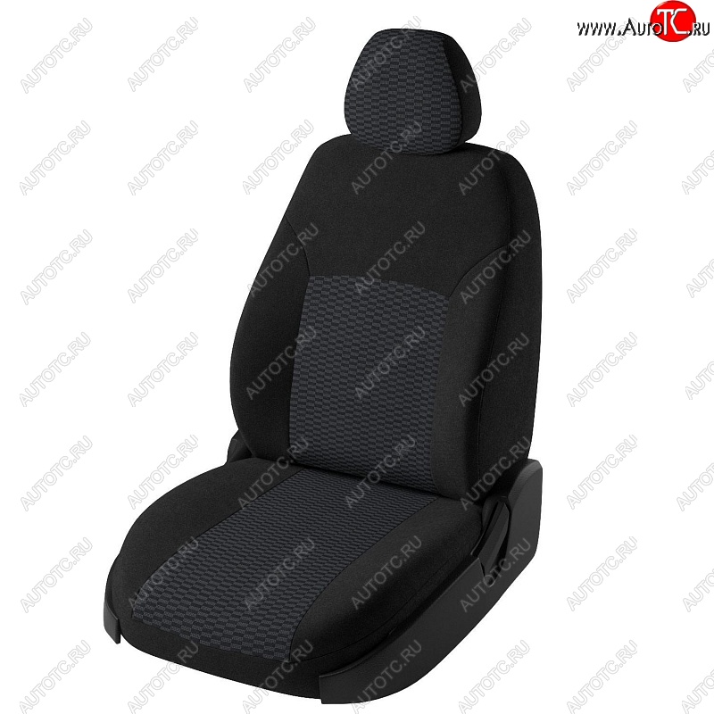 4 389 р. Чехлы для сидений Дублин (жаккард) Mazda 3/Axela BM дорестайлинг, хэтчбэк (2013-2016) (Черный, вставка Прямоугольник чёрный)  с доставкой в г. Вологда