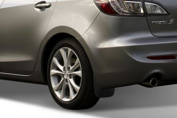 4 799 р. Брызговики Frosch (optimum, в коробке) Mazda 3/Axela BL дорестайлинг седан (2009-2011) (Задние)  с доставкой в г. Вологда. Увеличить фотографию 2