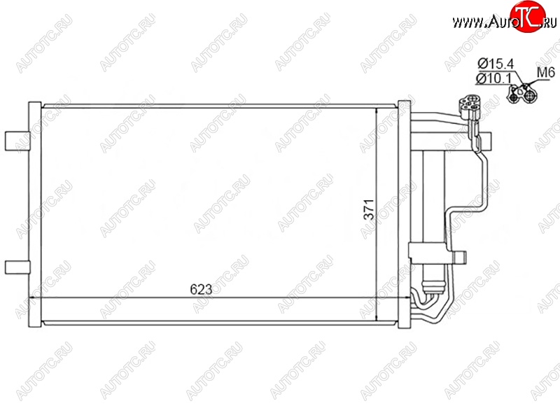 4 999 р. Радиатор кондиционера SAT  Mazda 3/Axela  BL (2009-2013) дорестайлинг седан, дорестайлинг, хэтчбэк 5 дв., рестайлинг седан, рестайлинг, хэтчбэк  с доставкой в г. Вологда