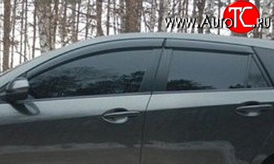 999 р. Комплект дефлекторов окон (ветровиков) 4 шт. Russtal Mazda 3/Axela BL дорестайлинг, хэтчбэк 5 дв. (2009-2011)  с доставкой в г. Вологда