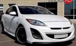 11 399 р. Передний бампер AutoEXE Mazda 3/Axela BL дорестайлинг, хэтчбэк 5 дв. (2009-2011) (Без сетки, Неокрашенный)  с доставкой в г. Вологда. Увеличить фотографию 2