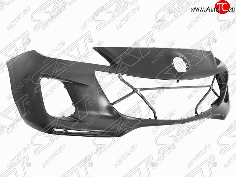 5 849 р. Передний бампер SAT STDType  Mazda 3/Axela  BL (2011-2013) рестайлинг седан, рестайлинг, хэтчбэк (Неокрашенный)  с доставкой в г. Вологда
