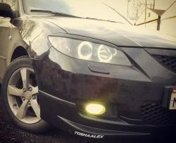 689 р. Реснички на фары Style (короткие) Mazda 3/Axela BK дорестайлинг седан (2003-2006) (Неокрашенные)  с доставкой в г. Вологда. Увеличить фотографию 2