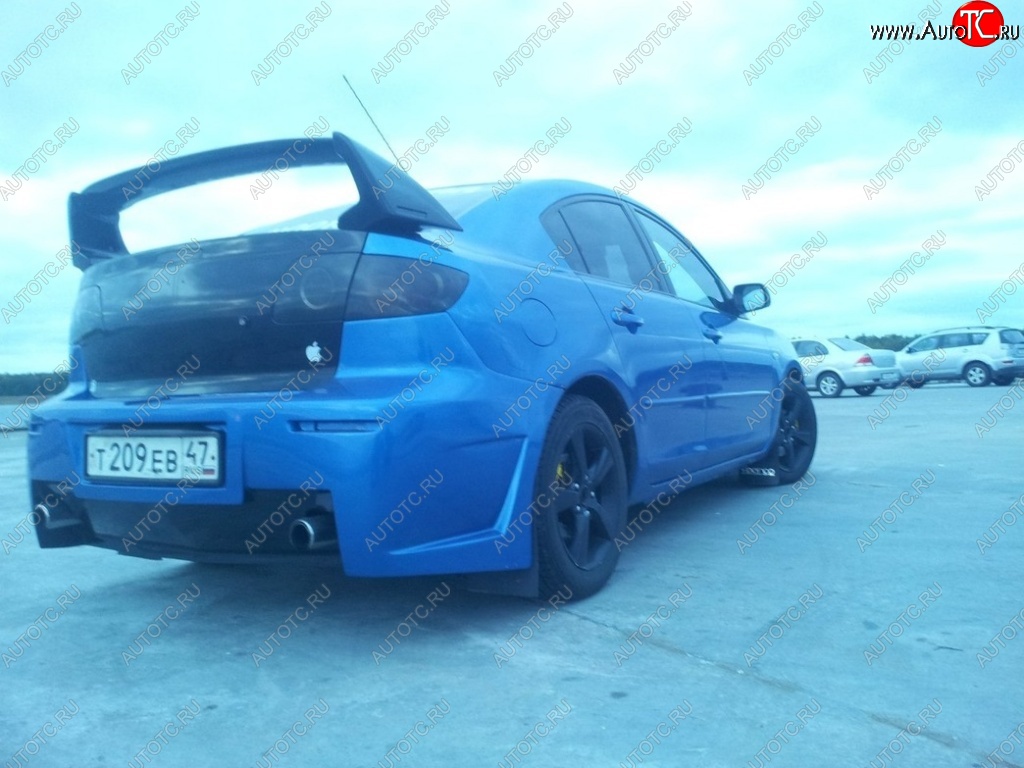 9 049 р. Спойлер Mugen Mazda 3/Axela BK дорестайлинг седан (2003-2006) (Неокрашенный)  с доставкой в г. Вологда