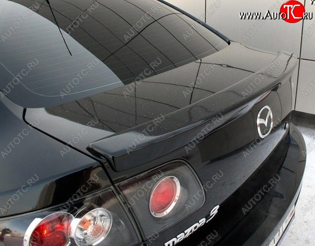 2 469 р. Лип спойлер Сток 2л Mazda 3/Axela BK дорестайлинг седан (2003-2006) (Неокрашенный)  с доставкой в г. Вологда