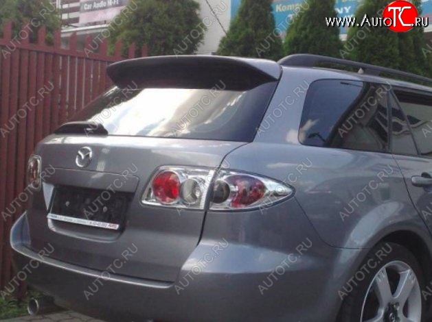 4 299 р. Козырёк на заднее стекло CT Mazda 6 GG, GY универсал рестайлинг (2005-2008) (Неокрашенный)  с доставкой в г. Вологда