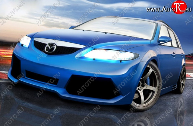 28 999 р. Передний бампер Golardo Mazda 6 GG седан дорестайлинг (2002-2005)  с доставкой в г. Вологда