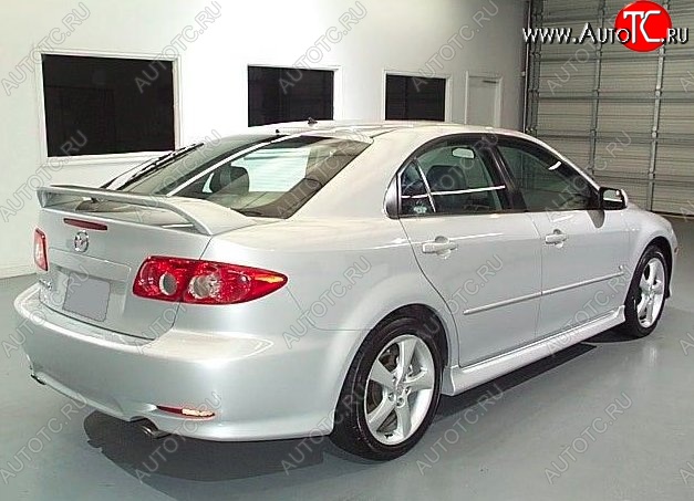 6 599 р. Пороги накладки CT Mazda 6 GG седан дорестайлинг (2002-2005) (Неокрашенные)  с доставкой в г. Вологда