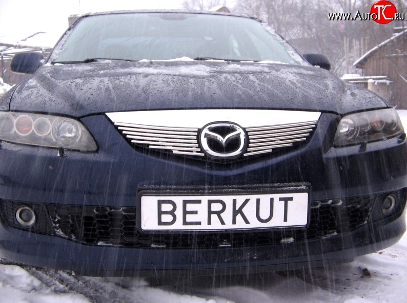 4 999 р. Декоративная вставка решетки радиатора Berkut Mazda 6 GG седан дорестайлинг (2002-2005)  с доставкой в г. Вологда