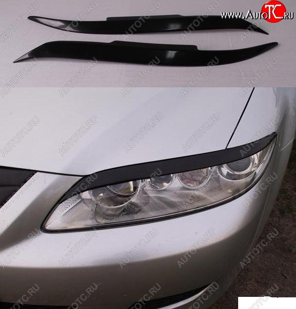 899 р. Реснички на фары Jaguar Mazda 6 GG седан дорестайлинг (2002-2005)  с доставкой в г. Вологда