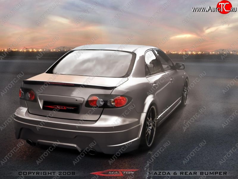 36 399 р. Задний бампер Maxton Mazda 6 GG седан дорестайлинг (2002-2005)  с доставкой в г. Вологда