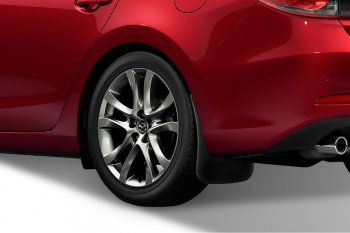 2 249 р. Задние брызговики Frosch Mazda 6 GJ 1-ый рестайлинг седан (2015-2018)  с доставкой в г. Вологда. Увеличить фотографию 2