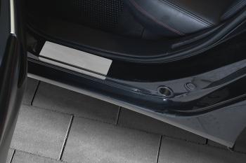 1 799 р. Накладки порожков салона Russtal Mazda 6 GJ дорестайлинг универсал (2012-2015) (нержавейка зеркальная)  с доставкой в г. Вологда. Увеличить фотографию 3