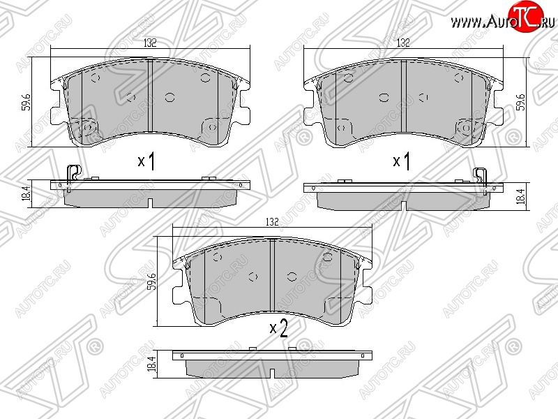 739 р. Колодки тормозные SAT (задние)  Mazda 626 ( GE,  GF,  GF,FW) - Cronos  с доставкой в г. Вологда