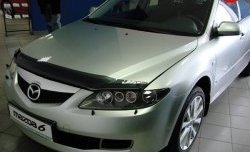 Дефлектор капота NovLine Mazda 6 GH дорестайлинг седан (2007-2010)