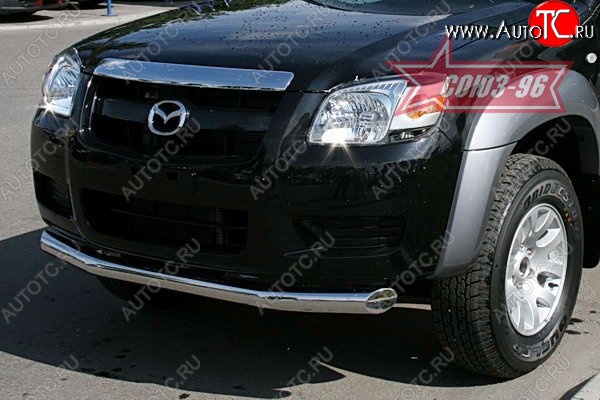 11 249 р. Защита переднего бампера одинарная Souz-96 (d76) Mazda BT-50 (2006-2011)  с доставкой в г. Вологда