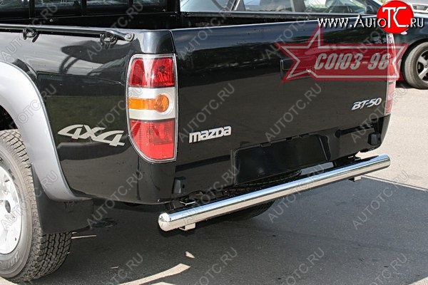 10 619 р. Защита заднего бампера Souz-96 (d76) Mazda BT-50 (2006-2011)  с доставкой в г. Вологда