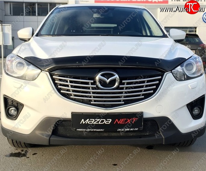 3 299 р. Дефлектор капота NovLine Mazda CX-5 KE дорестайлинг (2011-2014) с доставкой в г. Вологда Увеличить фотографию 1 3 299 р. Дефлектор капота NovLine Mazda CX-5 KE дорестайлинг (2011-2014) с доставкой в г. Вологда