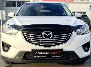 3 299 р. Дефлектор капота NovLine Mazda CX-5 KE дорестайлинг (2011-2014)  с доставкой в г. Вологда. Увеличить фотографию 3