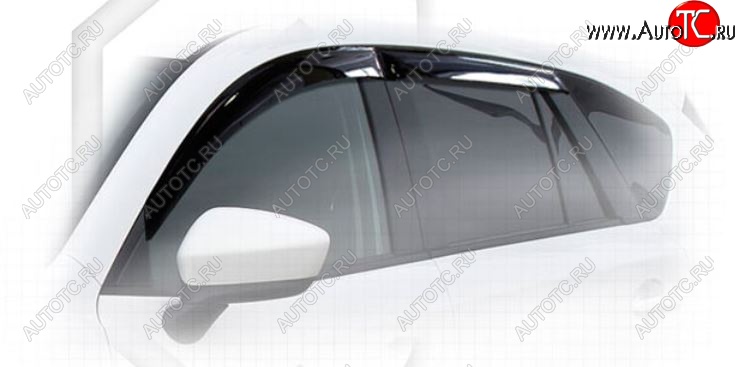 2 079 р. Дефлектора окон CA-Plastiс Mazda CX-5 KE дорестайлинг (2011-2014) (Classic полупрозрачный, Без хром.молдинга)  с доставкой в г. Вологда