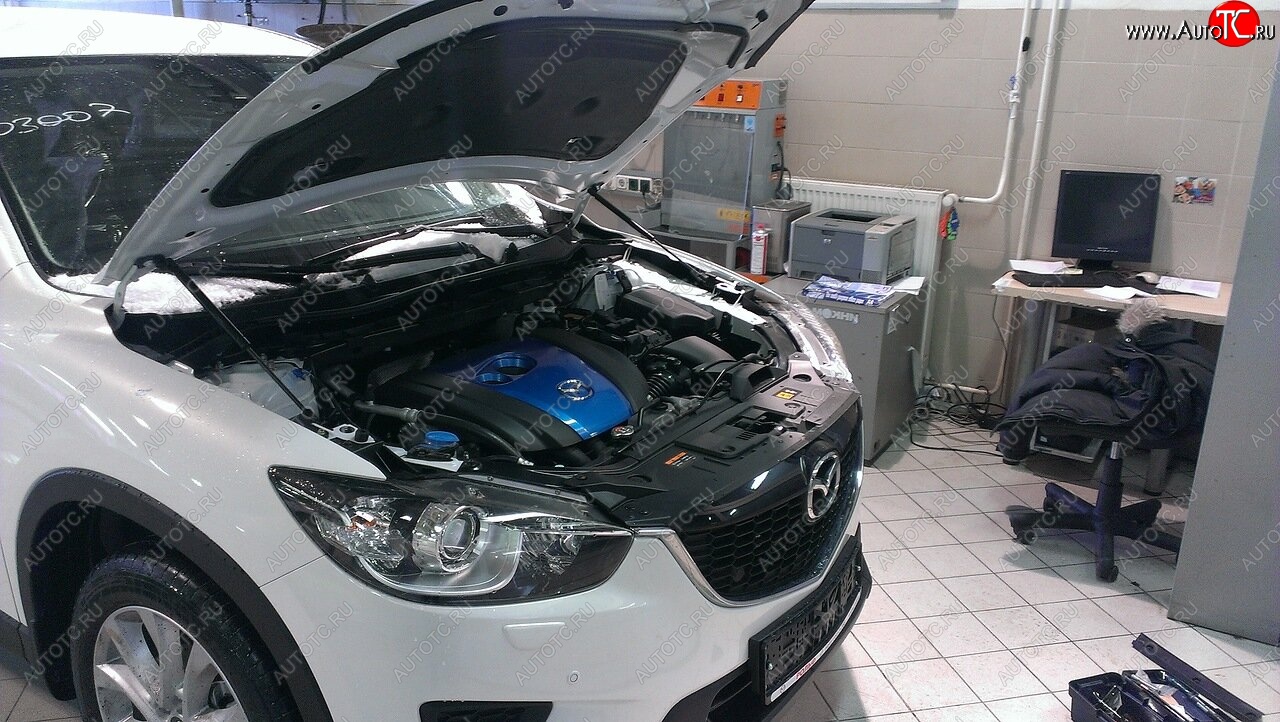 2 349 р. Упоры капота Russtal Mazda CX-5 KE дорестайлинг (2011-2014)  с доставкой в г. Вологда