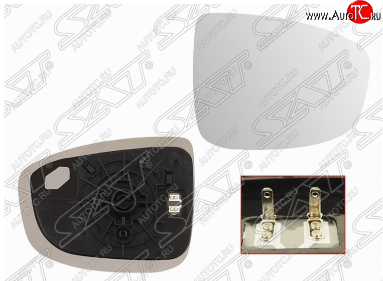 679 р. Правое полотно зеркала SAT (с обогревом) Mazda CX-5 KE дорестайлинг (2011-2014)  с доставкой в г. Вологда