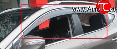 4 299 р. Комплект дефлекторов окон (ветровиков) 4 шт. СТ Mazda CX-5 KE дорестайлинг (2011-2014)  с доставкой в г. Вологда