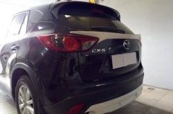 4 149 р. Накладка на задний бампер СТ v2 v2 Mazda CX-5 KE дорестайлинг (2011-2014) (Неокрашенная)  с доставкой в г. Вологда. Увеличить фотографию 5