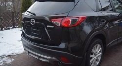 4 149 р. Накладка на задний бампер СТ v2 v2 Mazda CX-5 KE дорестайлинг (2011-2014) (Неокрашенная)  с доставкой в г. Вологда. Увеличить фотографию 8