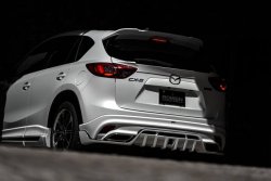 23 749 р. Накладка на задний бампер ROWEN Mazda CX-5 KE дорестайлинг (2011-2014) (Неокрашенная)  с доставкой в г. Вологда. Увеличить фотографию 6