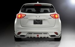 23 749 р. Накладка на задний бампер ROWEN Mazda CX-5 KE дорестайлинг (2011-2014) (Неокрашенная)  с доставкой в г. Вологда. Увеличить фотографию 7