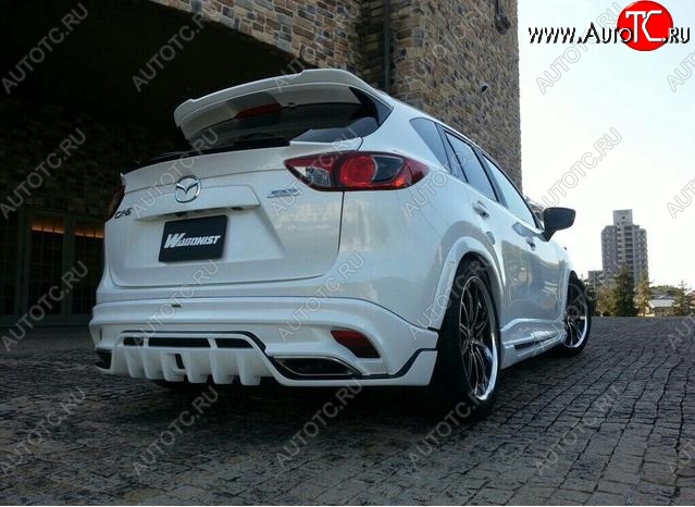 23 749 р. Накладка на задний бампер ROWEN Mazda CX-5 KE дорестайлинг (2011-2014) (Неокрашенная)  с доставкой в г. Вологда