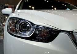 4 149 р. Реснички на фары DUCKS GARDEN Mazda CX-5 KE рестайлинг (2015-2017) (Неокрашенные)  с доставкой в г. Вологда. Увеличить фотографию 2