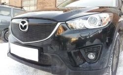 2 299 р. Нижняя сетка на бампер Russtal (черная) Mazda CX-5 KE дорестайлинг (2011-2014)  с доставкой в г. Вологда. Увеличить фотографию 2