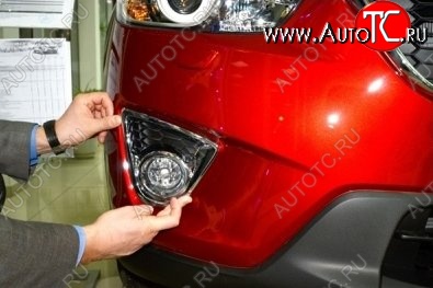 2 849 р. Подиумы противотуманных фар СТ Mazda CX-5 KE дорестайлинг (2011-2014)  с доставкой в г. Вологда