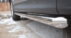 70 999 р. Защита порогов из круглой трубы диаметром 63 мм Russtal Mazda CX-5 KE дорестайлинг (2011-2014) (Защита порогов с со скосами на торцах (вариант 1))  с доставкой в г. Вологда. Увеличить фотографию 3