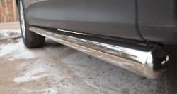 70 999 р. Защита порогов из круглой трубы диаметром 63 мм Russtal Mazda CX-5 KE дорестайлинг (2011-2014) (Защита порогов с со скосами на торцах (вариант 1))  с доставкой в г. Вологда. Увеличить фотографию 10
