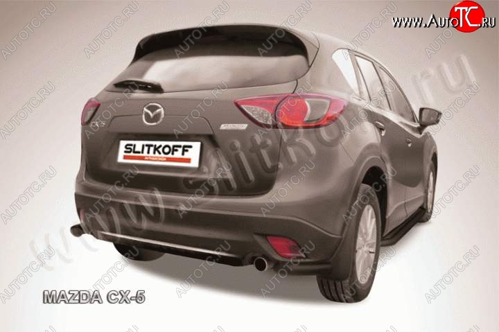 4 999 р. Уголки d57 Mazda CX-5 KE дорестайлинг (2011-2014) (Цвет: серебристый)  с доставкой в г. Вологда