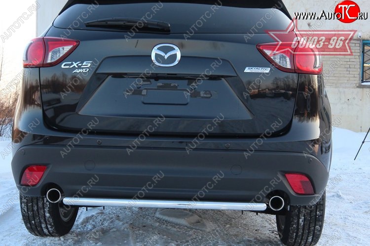 13 274 р. Защита заднего бампера Souz-96 (d42) Mazda CX-5 KE дорестайлинг (2011-2014)  с доставкой в г. Вологда
