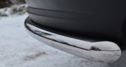 11 549 р. Одинарная защита заднего бампера из трубы диаметром 42 мм SLITKOFF Mazda CX-5 KE дорестайлинг (2011-2014)  с доставкой в г. Вологда. Увеличить фотографию 3